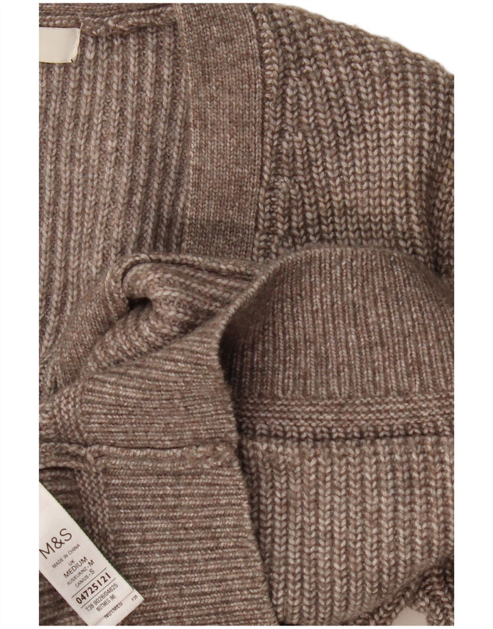 Marks & Spencer Suéter tipo cárdigan extragrande para mujer Reino Unido 44 Gris medio moteado