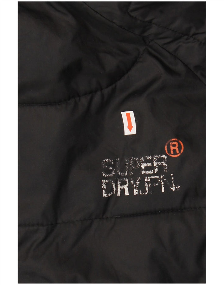 Superdry Chaqueta Sherpa con capucha para hombre UK 38 Medium Black