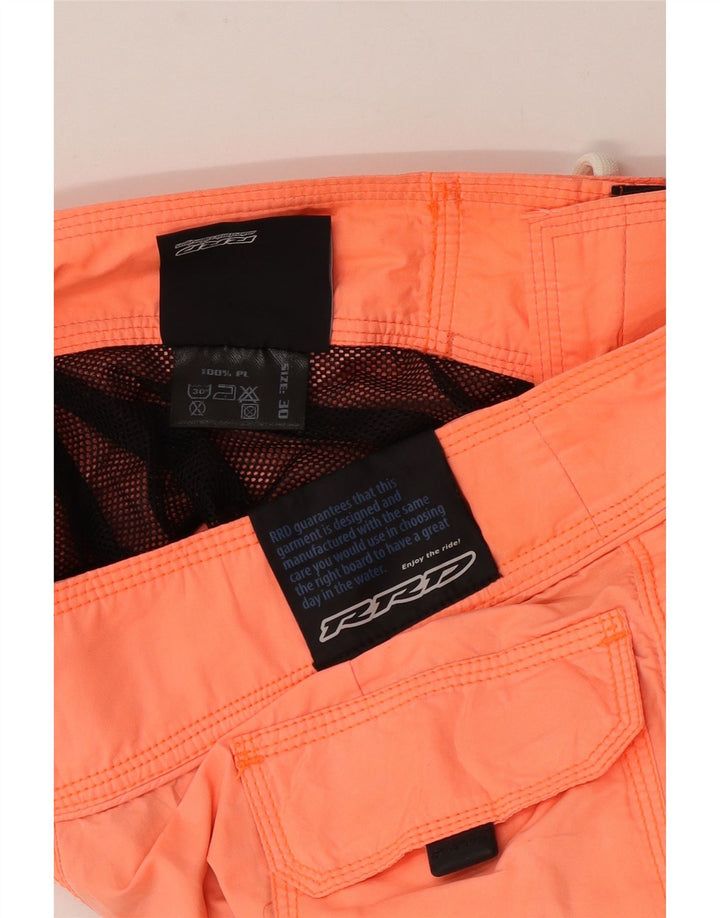 RRD Bañador gráfico para hombre, color naranja medio, poliéster
