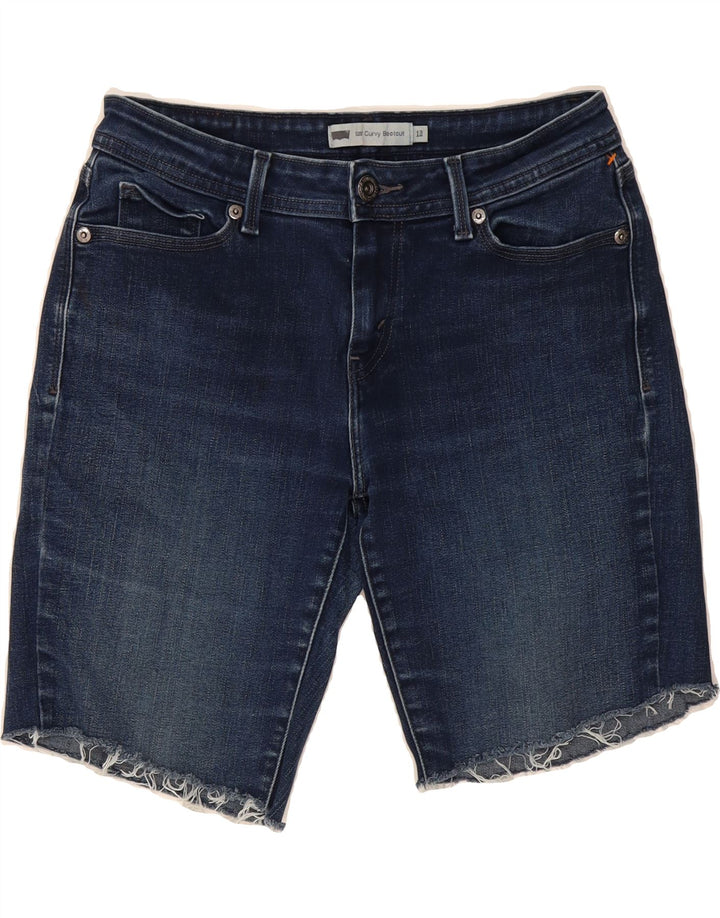 LEVI'S Womens Curvy Denim Shorts US 12 Large W31  Blue Cotton Vintage Levi's and Second-Hand Levi's from Messina Hembry 