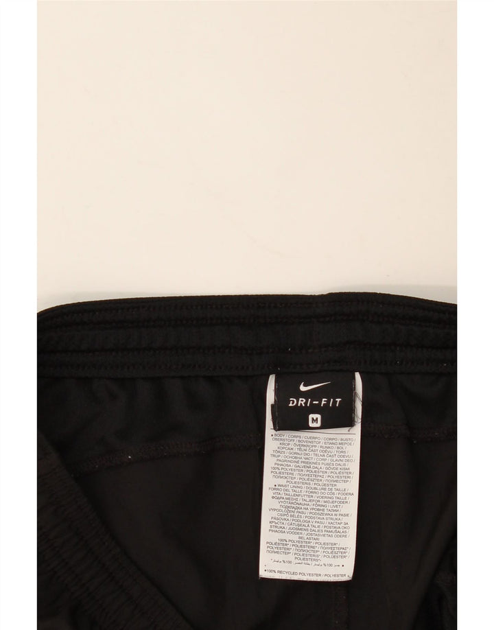 NIKE Pantalones cortos deportivos Dri Fit Graphic para hombre, poliéster negro mediano