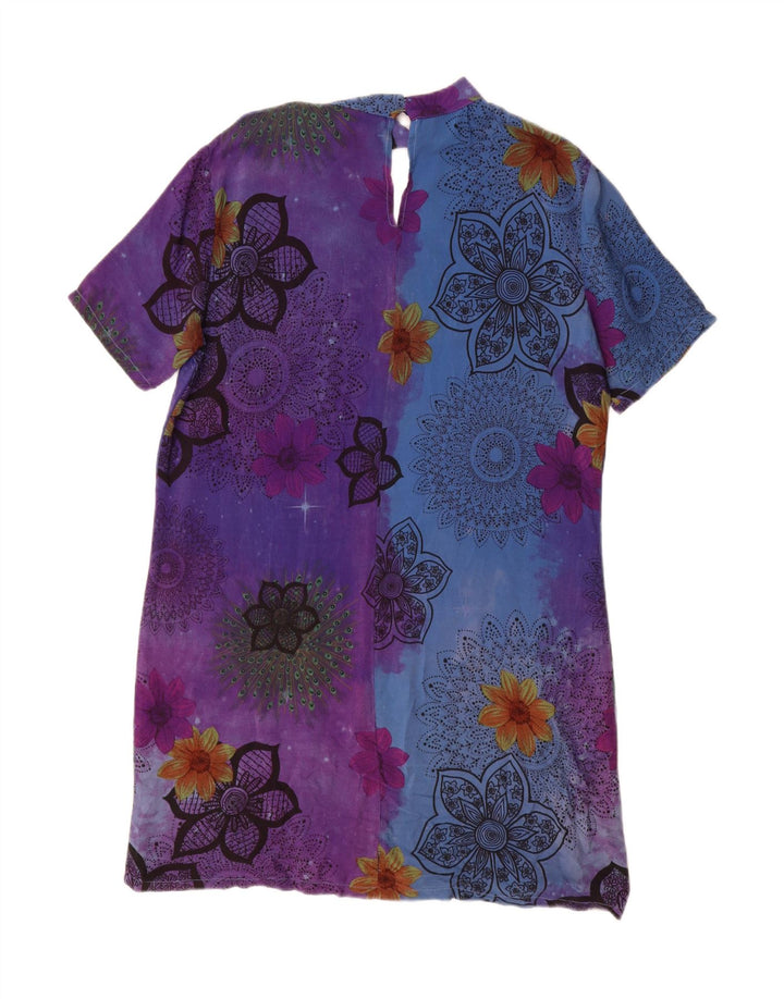Desigual Vestido recto gráfico para mujer EU 42 Grande Multicolor Floral