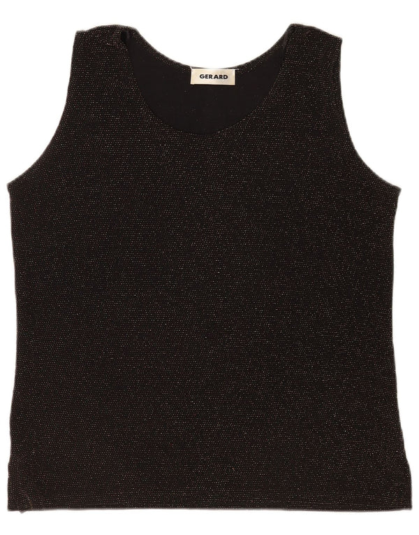 Gerard Blusa sin mangas para mujer Top UK 44 Mediano Moteado negro