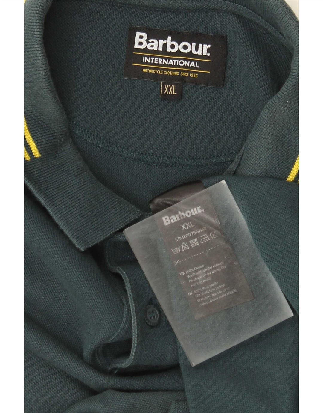 Barbour Polo Hombre 2XL Algodón Verde