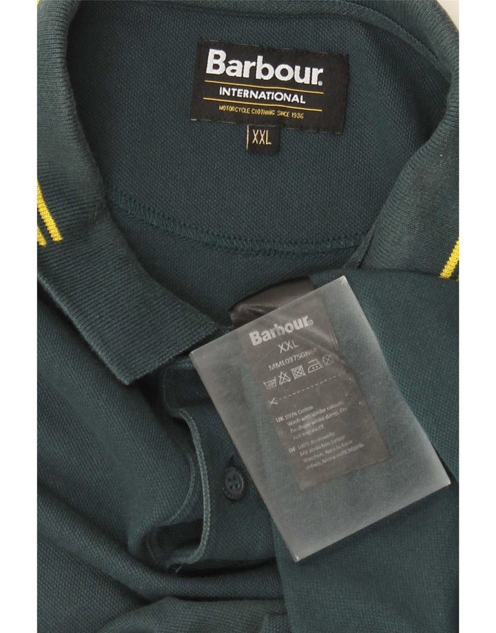Barbour Polo Hombre 2XL Algodón Verde