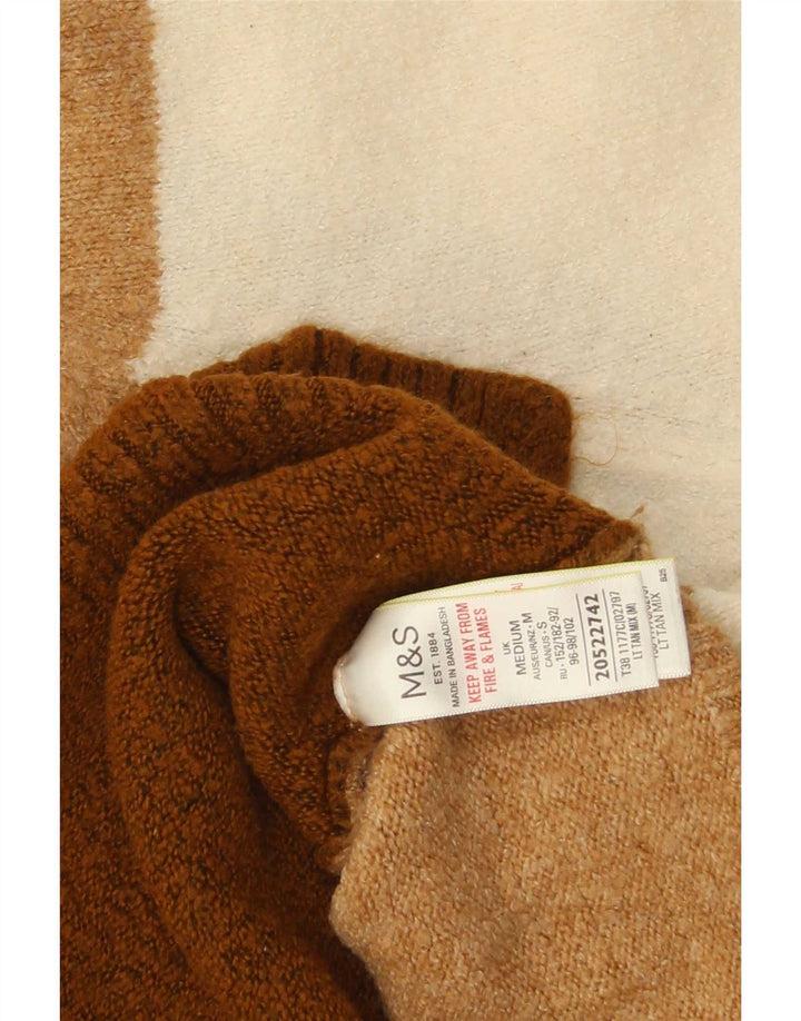 Marks & Spencer - Jersey de cuello redondo para mujer, talla 40, color marrón medio