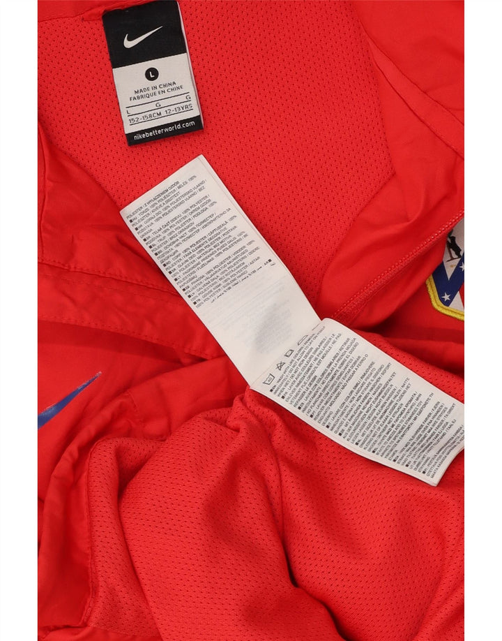 Nike Chaqueta de chándal para niños 12-13 años Grande Rojo Colorblock Poliéster