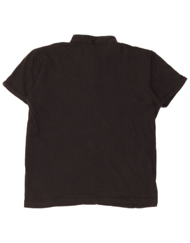 Trussardi Polo gráfico para mujer UK 44 Mediano Negro