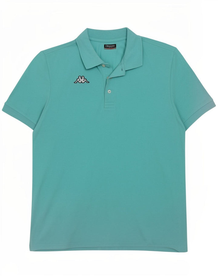 Kappa Polo Hombre XL Turquesa Algodón