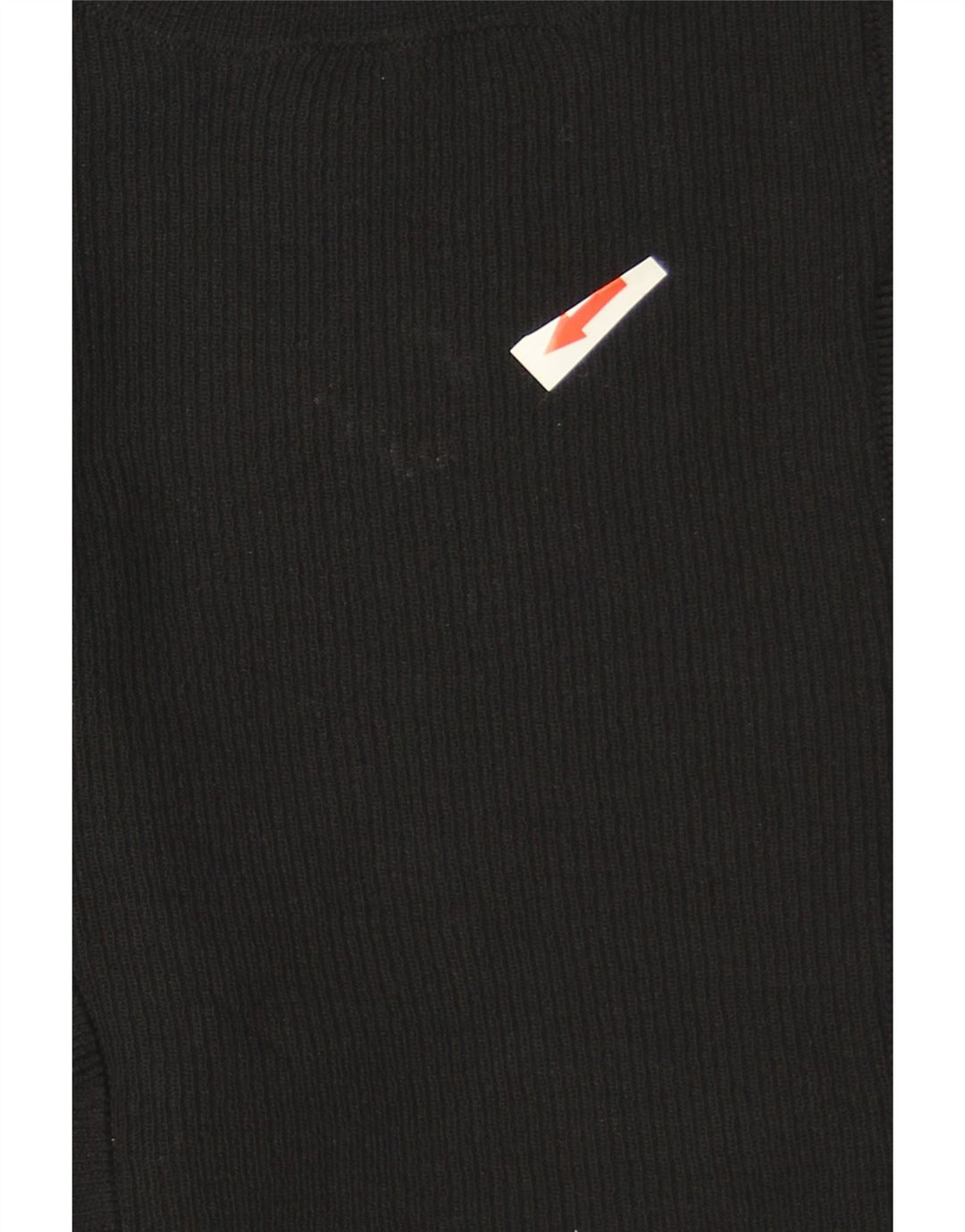 Zara Suéter tipo jersey con cuello redondo y volantes en la parte delantera para mujer UK 40 Medium Black