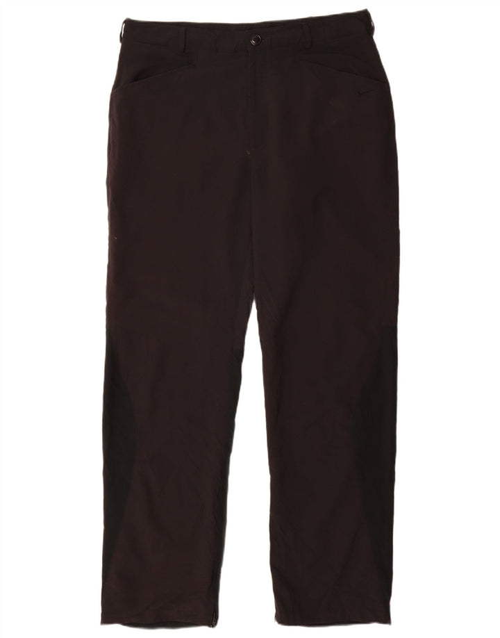 Pantalones informales rectos NIKE para hombre W34 L32 Poliéster negro