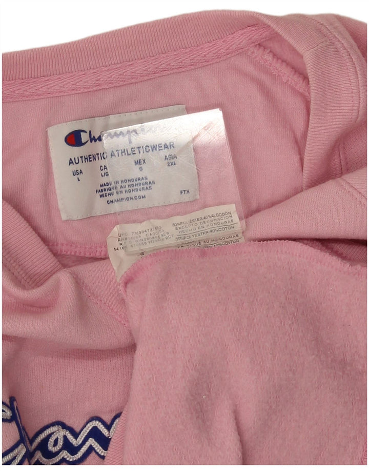 Champion Sudadera Gráfica para Mujer Jersey UK 46 Grande Poliéster Rosa