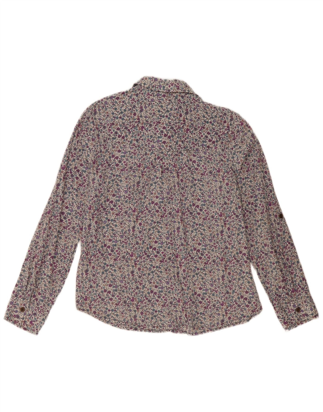 Marks & Spencer Camisa para mujer UK 40 Mediana Algodón floral multicolor