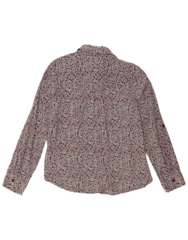 Marks & Spencer Camisa para mujer UK 40 Mediana Algodón floral multicolor