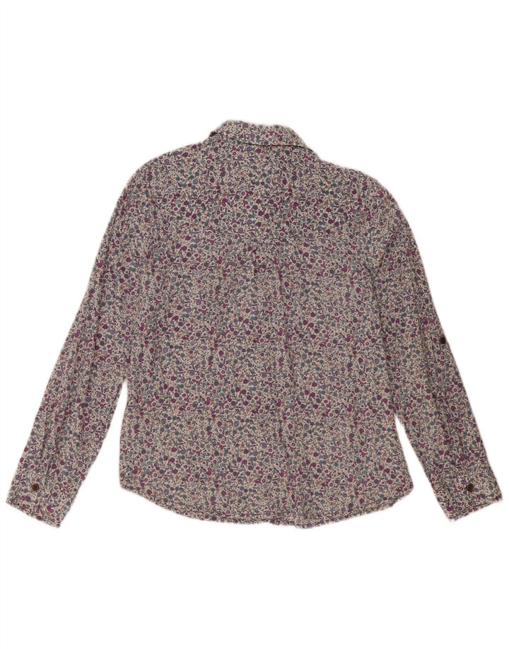 Marks & Spencer Camisa para mujer UK 40 Mediana Algodón floral multicolor