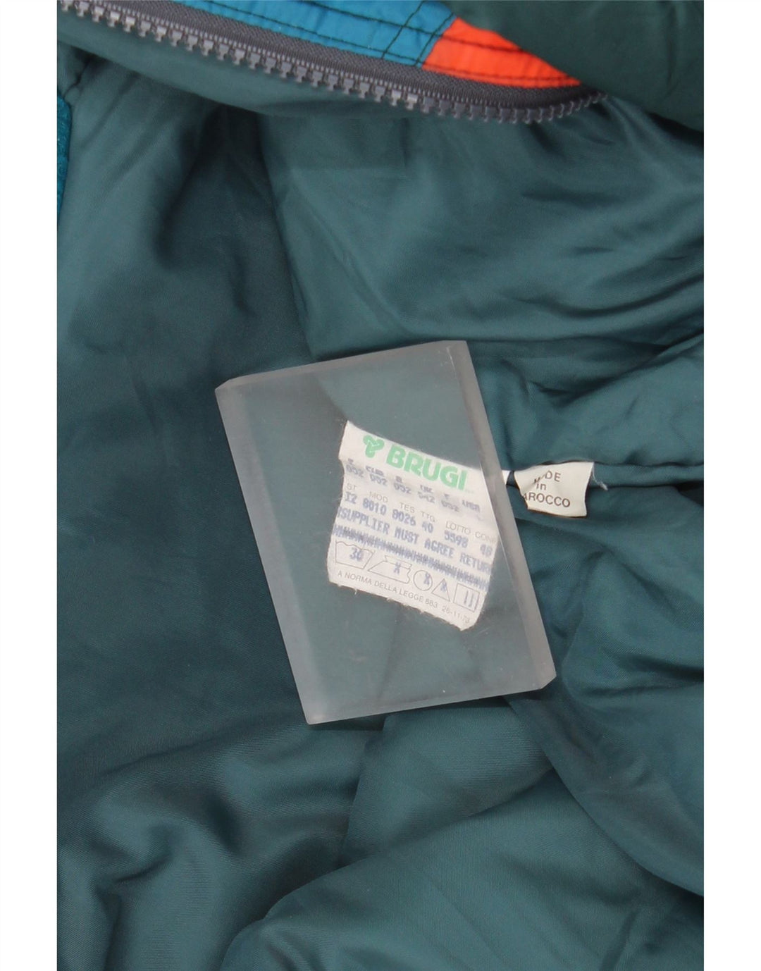 Brugi Mono de esquí con capucha para hombre IT 52 XL Poliamida verde color block