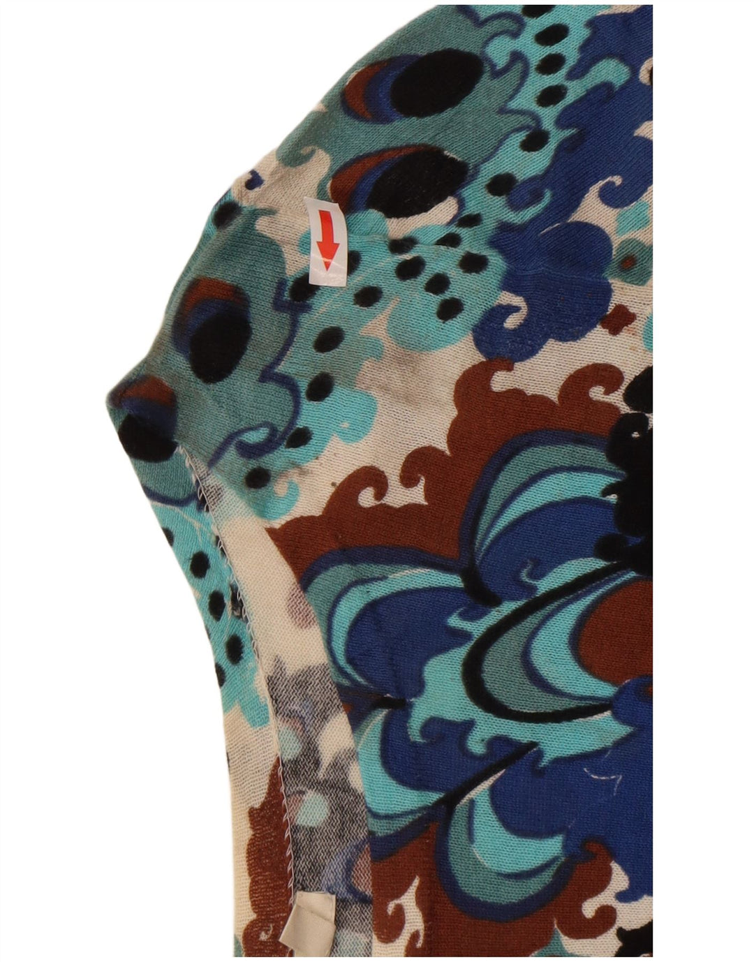 J. Crew Suéter tipo jersey con cuello barco para mujer UK 12 Medium Multicolor Paisley