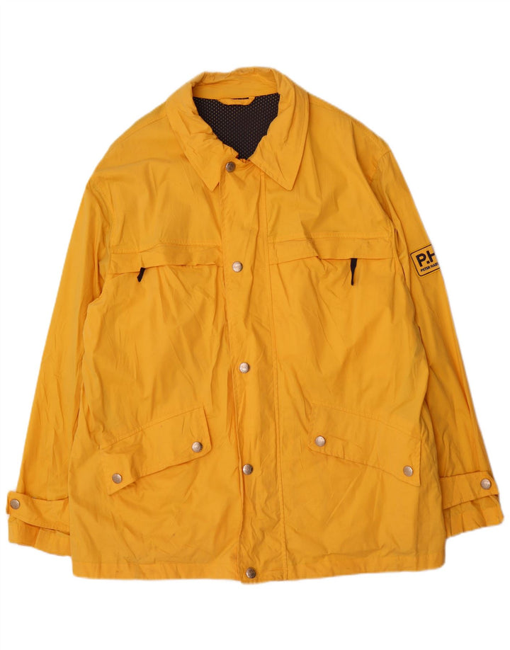 Peter Hadley Chaqueta utilitaria para hombre IT 50 Algodón amarillo grande