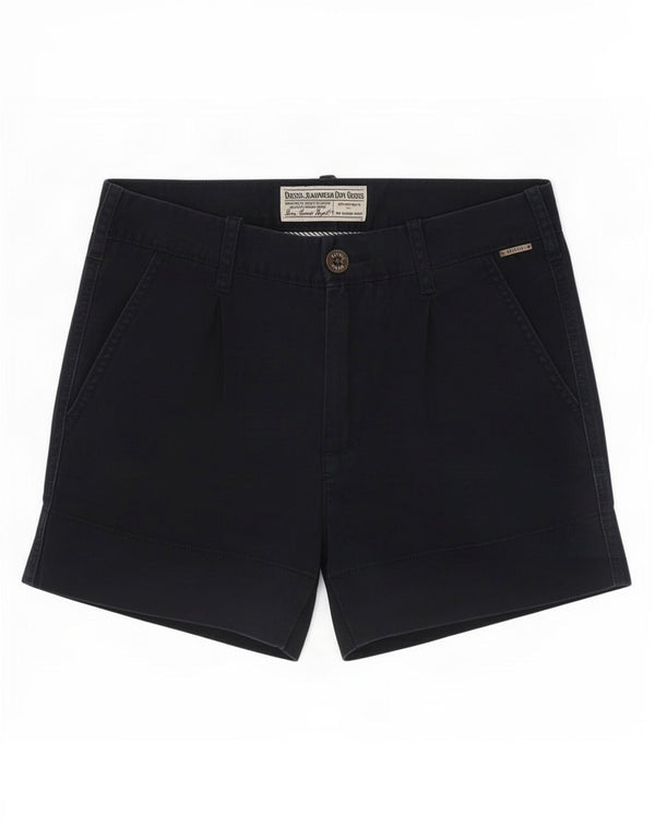 Diesel Pantalones Cortos Chinos Para Mujer W26 Small Azul Marino Algodón