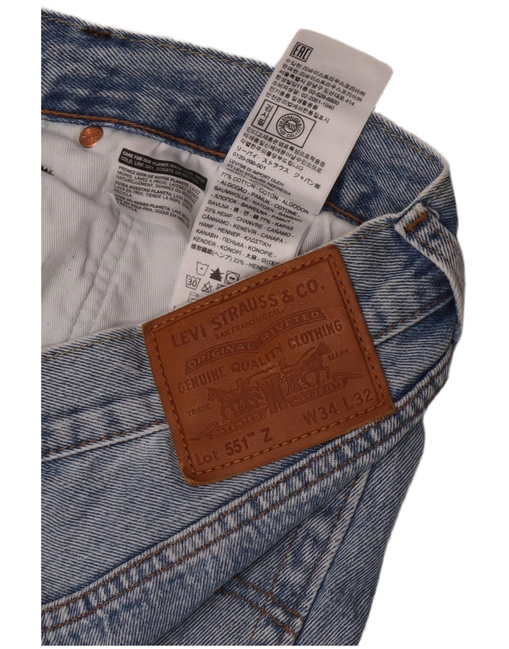 Vaqueros rectos Levi's para hombre W34 L32 Algodón azul