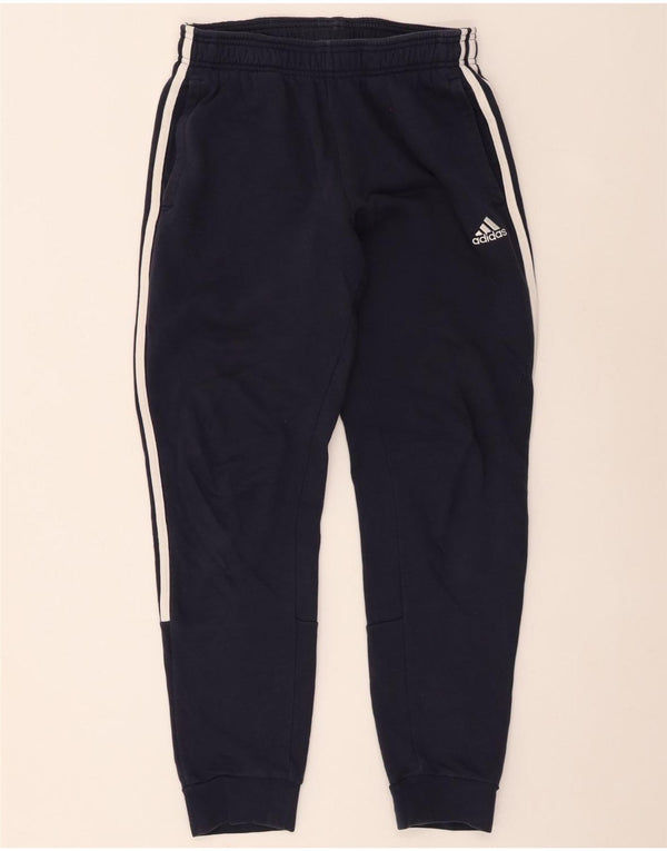 Adidas Hombre Pantalones De Chándal Joggers Small Azul Marino Algodón