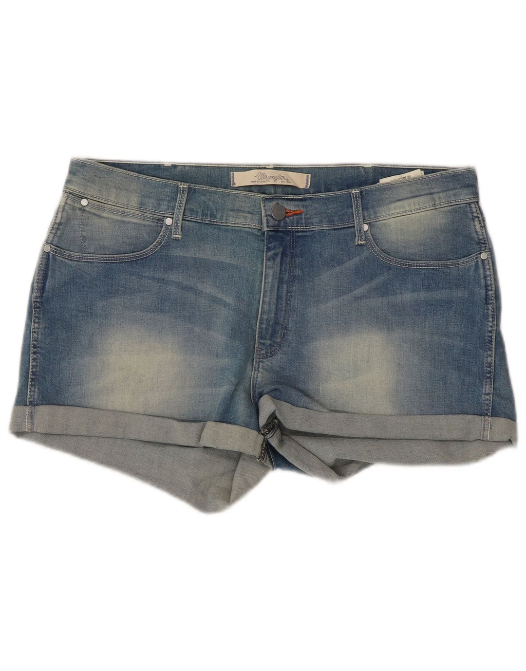 Pantalones cortos vaqueros Wrangler para mujer W32 Algodón azul grande