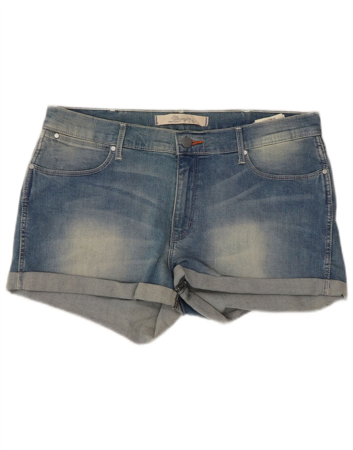 Pantalones cortos vaqueros Wrangler para mujer W32 Algodón azul grande
