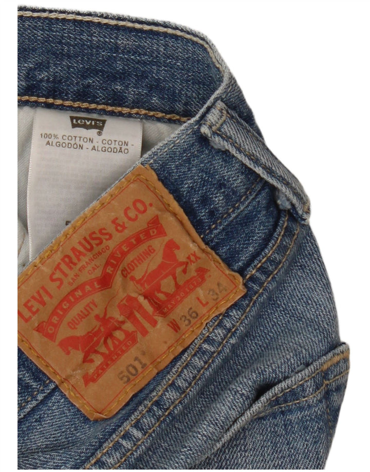 Levi's Jeans rectos 501 para hombre W36 L34 Algodón azul