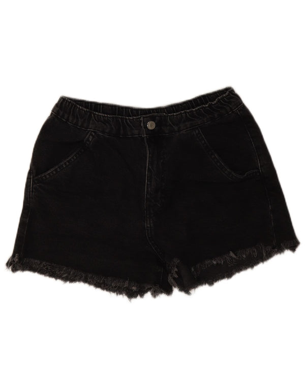 Zara Mujer Trafaluc Pantalones Cortos De Mezclilla EU 36 XS W26 Negro
