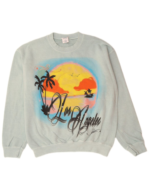 URBAN OUTFITTERS Sudadera holgada con estampado gráfico para hombre XS Azul