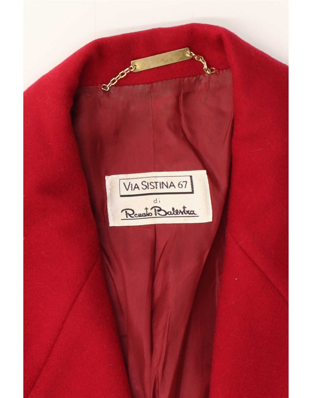 Renato Balestra Chaqueta Blazer de 2 Botones para Mujer UK 10 Small Red