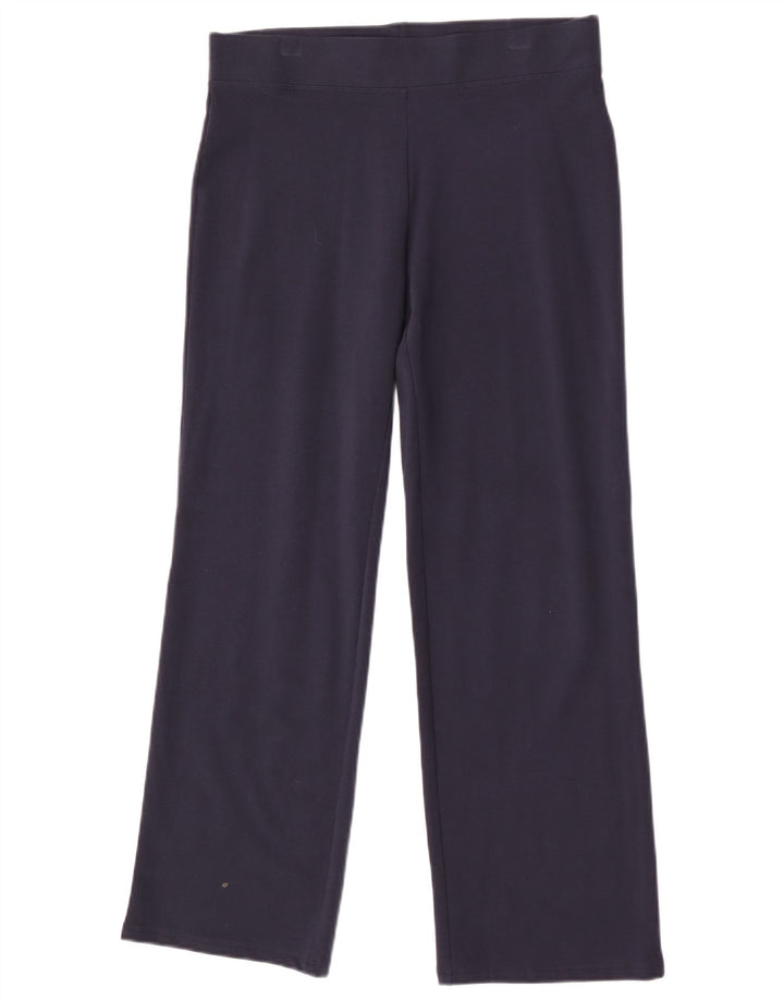 Marks & Spencer Pantalones de Chándal para Mujer UK 12 Medium Azul Marino Algodón