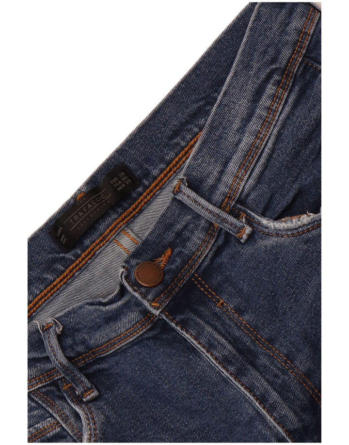 Zara Jeans Cortos Para Mujer EU 38 Small W28 L24 Azul