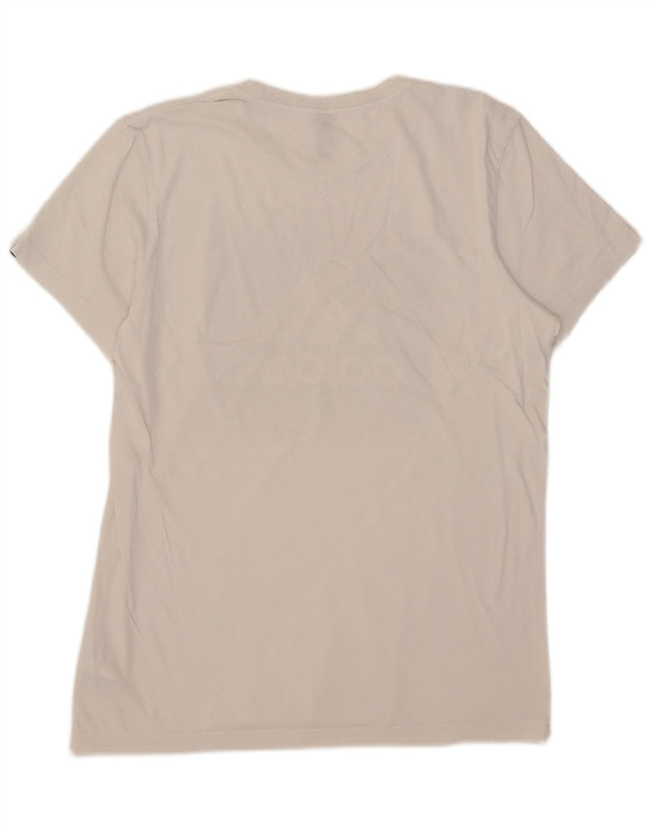 Adidas - Camiseta gráfica para hombre, talla mediana, algodón blanco