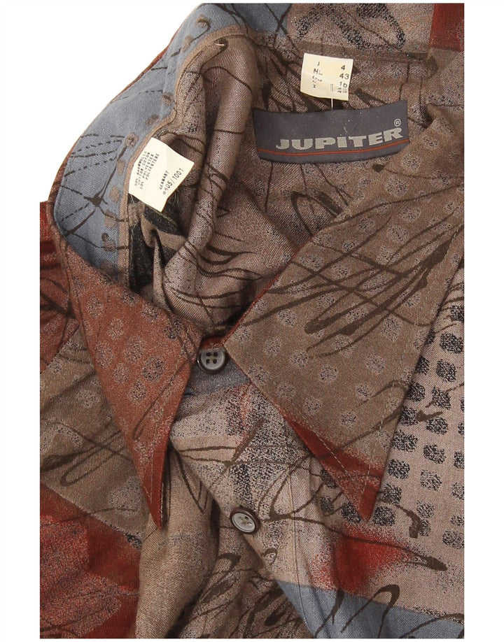 Júpiter - Jersey para hombre, talla 43, algodón patchwork multicolor grande