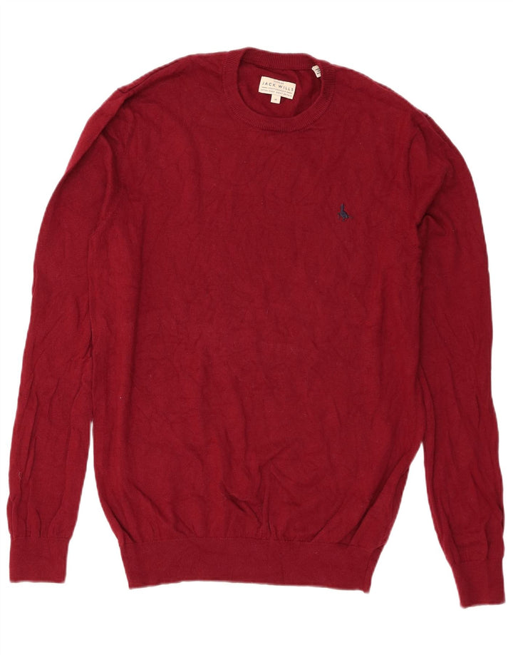 Jack Wills Jersey De Corte Regular Con Cuello Redondo Para Hombre Algodón Rojo Medio