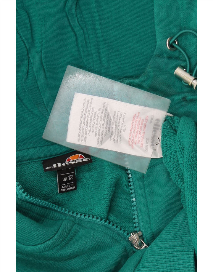 Ellesse Jersey con capucha y gráfico extragrande para mujer Reino Unido 12 Algodón verde medio