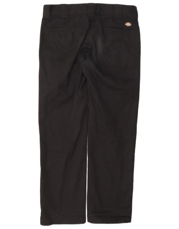 Dickies Pantalones chinos rectos y ajustados para hombre W32 L32 Poliéster negro