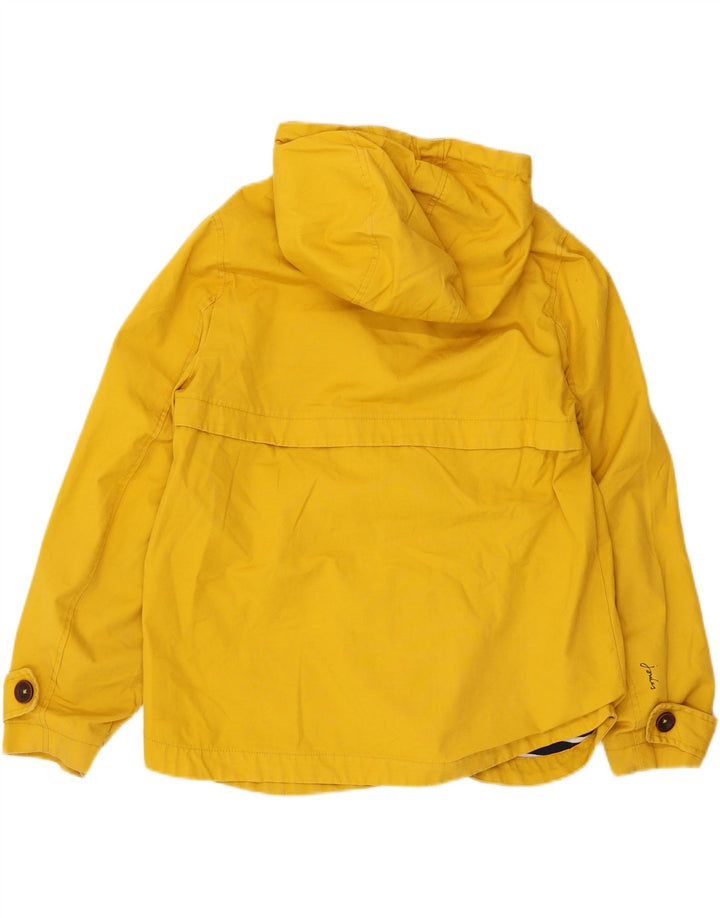 Chaqueta impermeable con capucha para mujer Joules UK 12 Algodón amarillo mediano