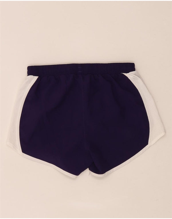 Under Armour Pantalones cortos deportivos Heat Gear para mujer UK 6 XS Púrpura Colorblock