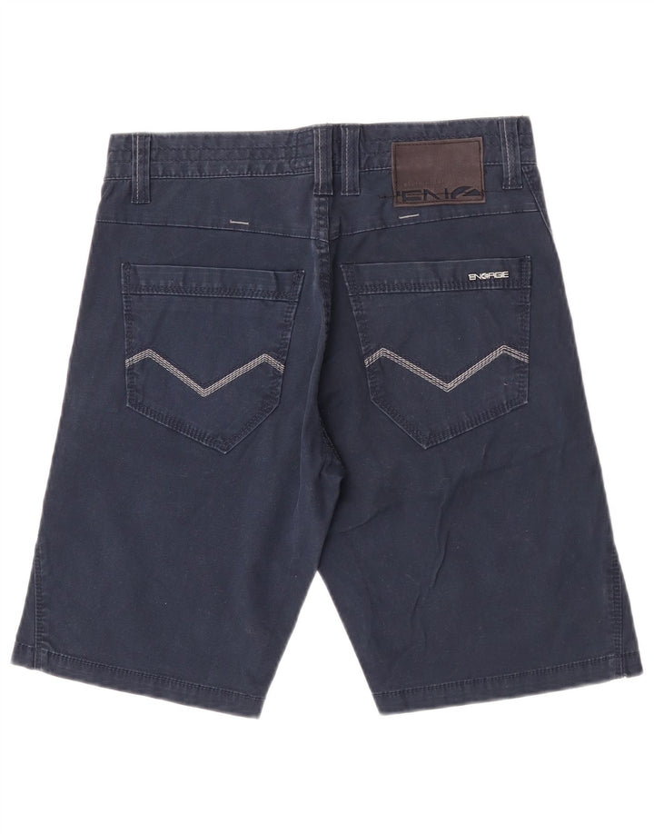 ENERGIE Pantalones cortos chinos para hombre W29 Small Azul marino
