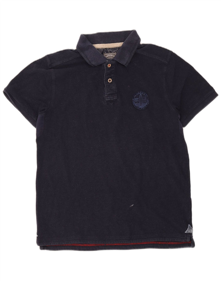 Polo de hombre Fat Face de algodón azul marino mediano