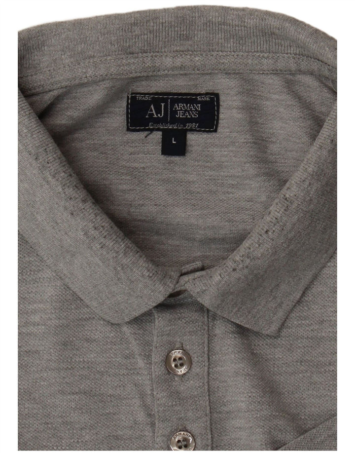ARMANI JEANS Polo para hombre grande gris