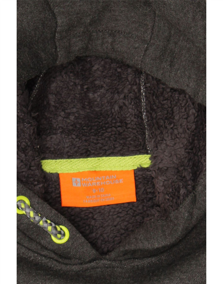 MOUNTAIN WAREHOUSE Boys Hoodie Jumper 9-10 Years Grey Polyester Vintage Mountain Warehouse and Second-Hand Mountain Warehouse from Messina Hembry 