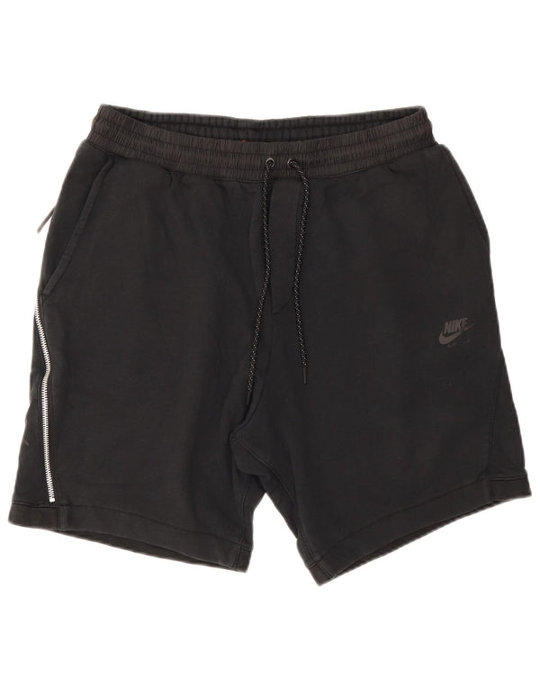 Nike Pantalones cortos deportivos gráficos para hombre XL Algodón negro