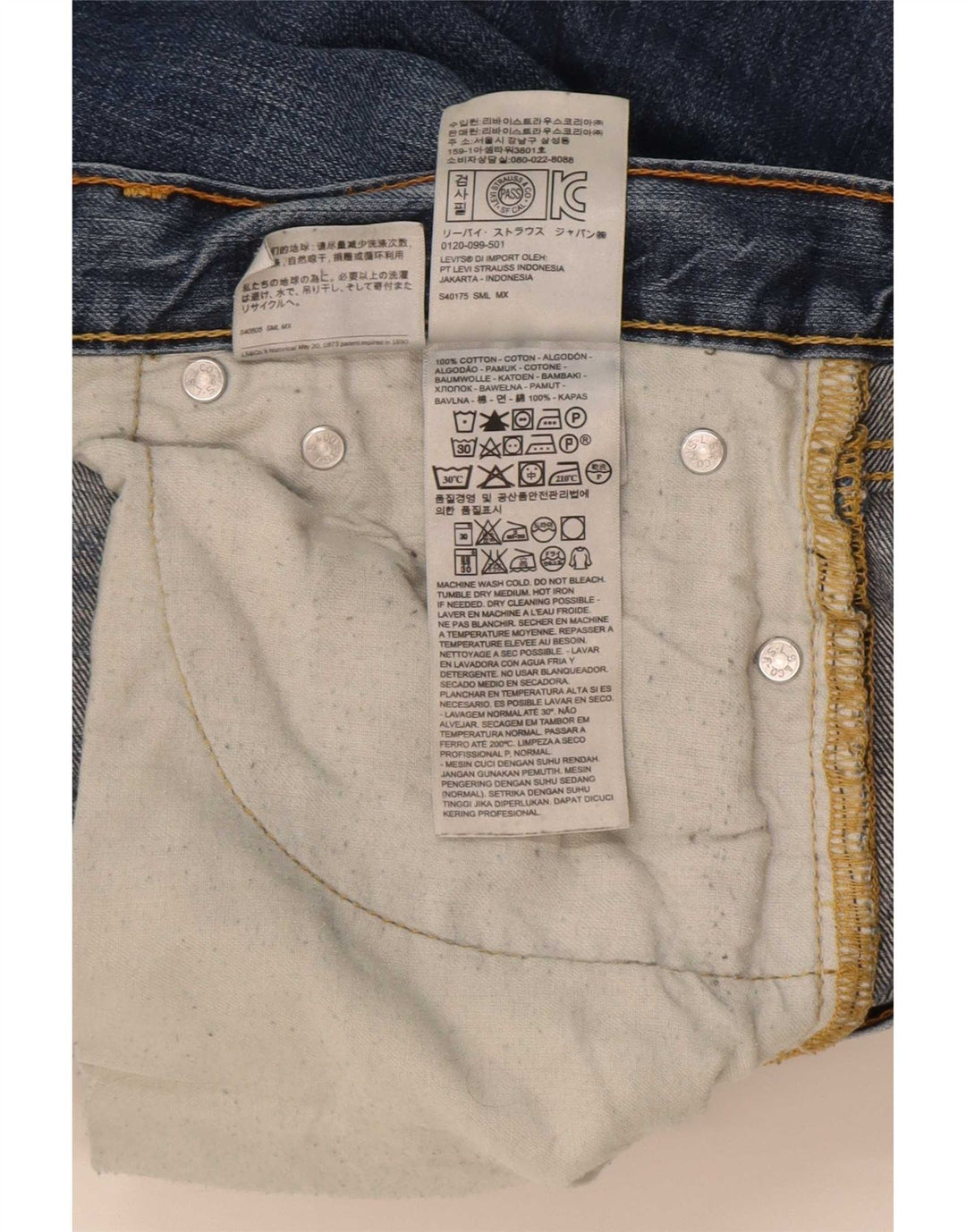 Levi's Vaqueros rectos 514 para hombre W32 L32 Algodón azul