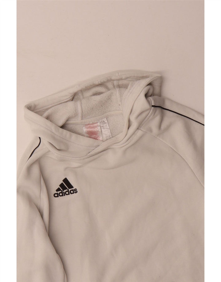 ADIDAS Sudadera con capucha para niño 15-16 años Blanco Algodón