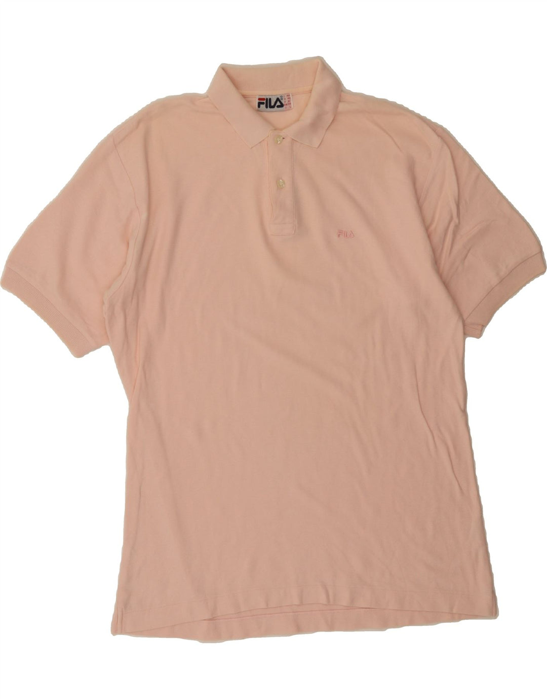 FILA Mens Polo Shirt IT 48 Medium Pink Cotton Vintage Fila and Second-Hand Fila from Messina Hembry 