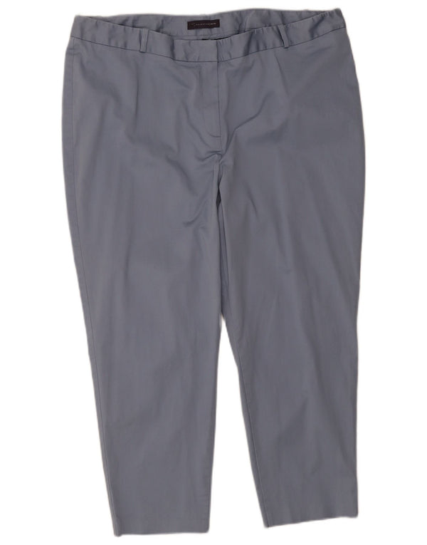 Marks & Spencer Pantalones cortos ajustados para mujer UK 22 3XL W40 L25 Azul
