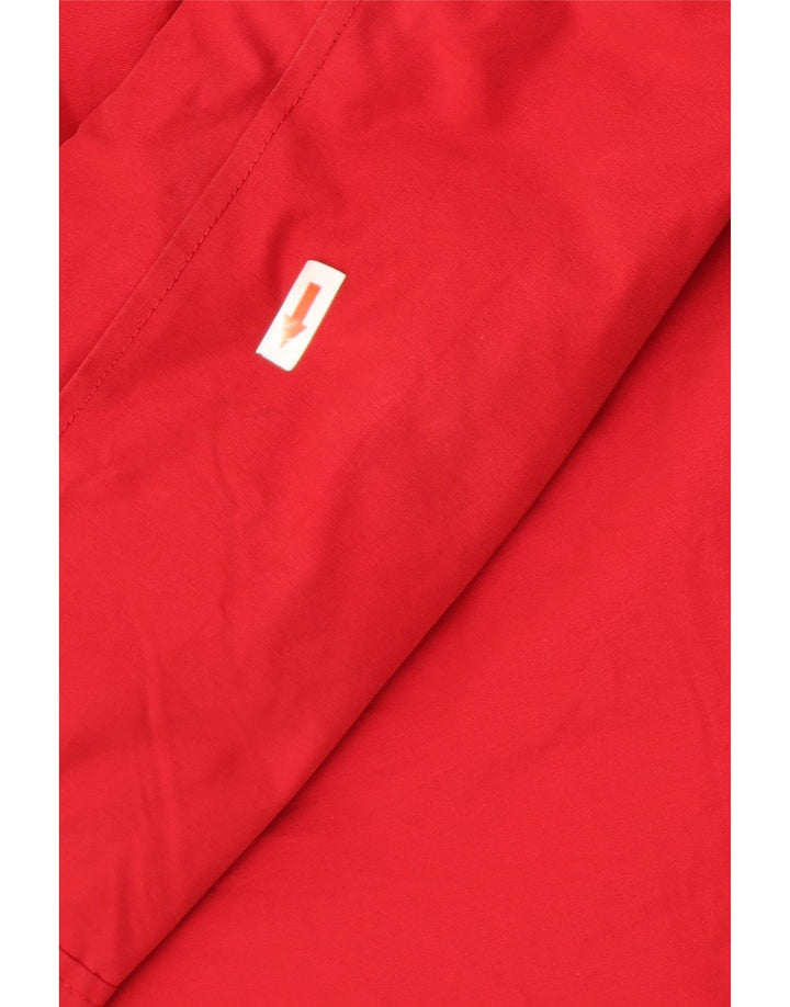 Woolrich Chaqueta acolchada con capucha para mujer UK 10 Small Red Cotton